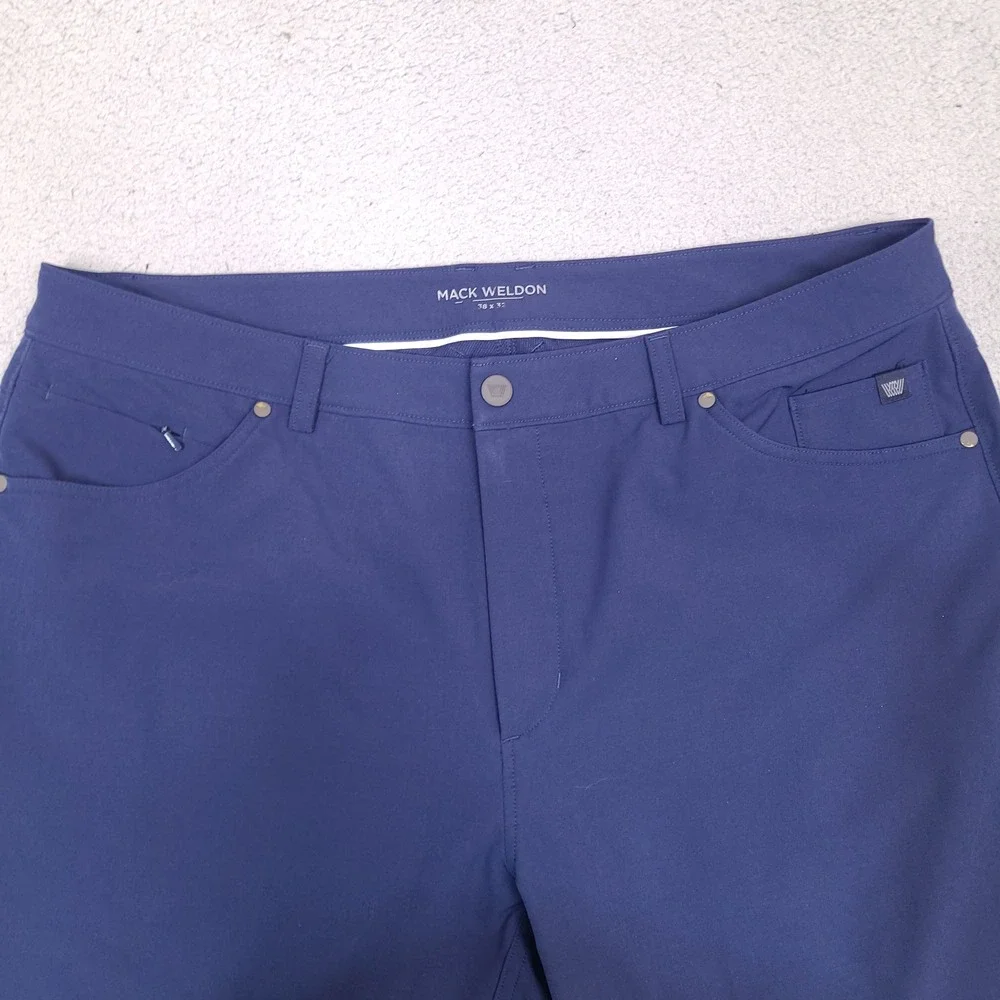 Mack Weldon Radius 5 Pocket Pant Mens ACTUAL 38x30 Tech Chino Golf Preppy Office